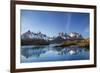 Chile, Torres Del Paine, Magallanes Province, Torres Del Paine National Park and Paine Massif-Nigel Pavitt-Framed Photographic Print