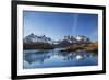 Chile, Torres Del Paine, Magallanes Province, Torres Del Paine National Park and Paine Massif-Nigel Pavitt-Framed Photographic Print