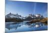 Chile, Torres Del Paine, Magallanes Province, Torres Del Paine National Park and Paine Massif-Nigel Pavitt-Mounted Photographic Print