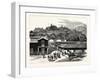 Chile: View of Santa Lucia, the Pleasure Resort of the City of Santiago, 1880 1881-null-Framed Giclee Print