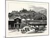 Chile: View of Santa Lucia, the Pleasure Resort of the City of Santiago, 1880 1881-null-Mounted Giclee Print