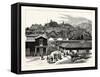 Chile: View of Santa Lucia, the Pleasure Resort of the City of Santiago, 1880 1881-null-Framed Stretched Canvas