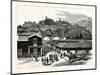 Chile: View of Santa Lucia, the Pleasure Resort of the City of Santiago, 1880 1881-null-Mounted Giclee Print