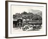 Chile: View of Santa Lucia, the Pleasure Resort of the City of Santiago, 1880 1881-null-Framed Giclee Print