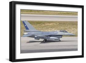 Chilean Air Force F-16 at Natal Air Force Base, Brazil-Stocktrek Images-Framed Photographic Print