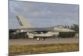 Chilean Air Force F-16 at Natal Air Force Base, Brazil-Stocktrek Images-Mounted Photographic Print