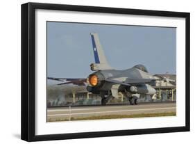 Chilean Air Force F-16 at Natal Air Force Base, Brazil-Stocktrek Images-Framed Photographic Print