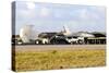 Chilean Air Force F-16A Landing with Parachute Brake at Natal Air Force Base-Stocktrek Images-Stretched Canvas