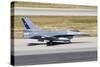 Chilean Air Force F-16A Taxiing at Natal Air Force Base, Brazil-Stocktrek Images-Stretched Canvas