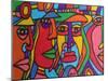 Chilean Faces-Abstract Graffiti-Mounted Giclee Print