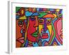 Chilean Faces-Abstract Graffiti-Framed Giclee Print