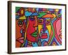 Chilean Faces-Abstract Graffiti-Framed Giclee Print