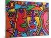 Chilean Faces-Abstract Graffiti-Mounted Giclee Print