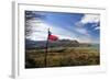 Chilean Flag on a Overlook, Puerto Ibanez, Aysen, Chile-Fredrik Norrsell-Framed Photographic Print