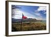 Chilean Flag on a Overlook, Puerto Ibanez, Aysen, Chile-Fredrik Norrsell-Framed Photographic Print