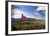 Chilean Flag on a Overlook, Puerto Ibanez, Aysen, Chile-Fredrik Norrsell-Framed Photographic Print