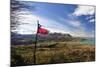 Chilean Flag on a Overlook, Puerto Ibanez, Aysen, Chile-Fredrik Norrsell-Mounted Photographic Print