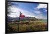 Chilean Flag on a Overlook, Puerto Ibanez, Aysen, Chile-Fredrik Norrsell-Framed Photographic Print