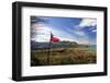 Chilean Flag on a Overlook, Puerto Ibanez, Aysen, Chile-Fredrik Norrsell-Framed Photographic Print