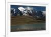 Chilean Flamingo on Blue Lake, Torres del Paine NP, Patagonia, Chile-Pete Oxford-Framed Photographic Print