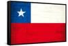 Chilean Grunge Flag. A Grunge Flag Of Chile With A Texture-TINTIN75-Framed Stretched Canvas