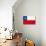 Chilean Grunge Flag. A Grunge Flag Of Chile With A Texture-TINTIN75-Art Print displayed on a wall