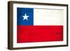 Chilean Grunge Flag. A Grunge Flag Of Chile With A Texture-TINTIN75-Framed Art Print