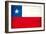 Chilean Grunge Flag. A Grunge Flag Of Chile With A Texture-TINTIN75-Framed Art Print