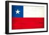 Chilean Grunge Flag. A Grunge Flag Of Chile With A Texture-TINTIN75-Framed Art Print