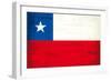 Chilean Grunge Flag. A Grunge Flag Of Chile With A Texture-TINTIN75-Framed Art Print