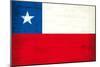 Chilean Grunge Flag. A Grunge Flag Of Chile With A Texture-TINTIN75-Mounted Art Print