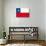 Chilean Grunge Flag. A Grunge Flag Of Chile With A Texture-TINTIN75-Art Print displayed on a wall