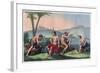 Chilean Native Indians Playing Queciu and Porotos-Stefano Bianchetti-Framed Giclee Print