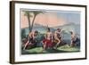Chilean Native Indians Playing Queciu and Porotos-Stefano Bianchetti-Framed Giclee Print