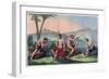 Chilean Native Indians Playing Queciu and Porotos-Stefano Bianchetti-Framed Giclee Print