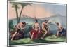 Chilean Native Indians Playing Queciu and Porotos-Stefano Bianchetti-Mounted Giclee Print