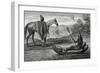 Chilean Native on Balsa Boat, Engraving from Voyage Undertaken by Pierre Adolphe Lesson-null-Framed Giclee Print