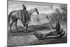 Chilean Native on Balsa Boat, Engraving from Voyage Undertaken by Pierre Adolphe Lesson-null-Mounted Giclee Print