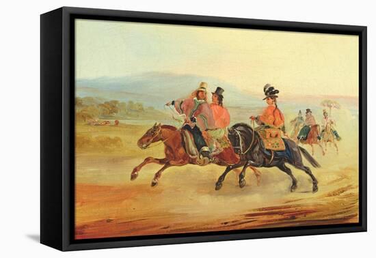 Chilean Riders, C.1835-36-Johann Moritz Rugendas-Framed Stretched Canvas