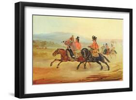 Chilean Riders, C.1835-36-Johann Moritz Rugendas-Framed Giclee Print