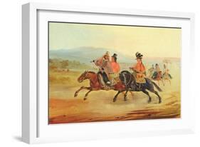 Chilean Riders, C.1835-36-Johann Moritz Rugendas-Framed Giclee Print