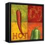 Chili III-Delphine Corbin-Framed Stretched Canvas