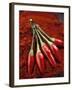 Chili Peppers on Powder-null-Framed Photographic Print