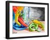 Chili Peppers-Jennifer Redstreake Geary-Framed Art Print