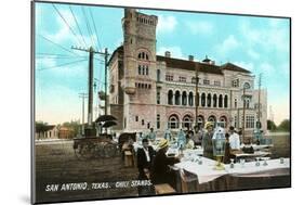 Chili Stands, San Antonio, Texas-null-Mounted Art Print