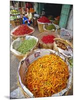 Chilies and Other Vegetables, Chinatown Market, Bangkok, Thailand, Asia-Robert Francis-Mounted Photographic Print