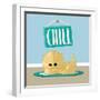 Chill-Jace Grey-Framed Art Print