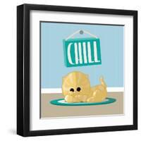 Chill-Jace Grey-Framed Art Print