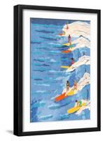 Chilled Surfing-Raissa Oltmanns-Framed Giclee Print