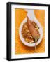 Chilli Flakes and Dried Chilli on Spoon-Eising Studio - Food Photo and Video-Framed Photographic Print